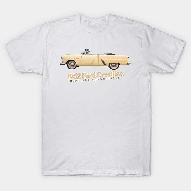 1952 Ford Crestline Sunliner Convertible T-Shirt by Gestalt Imagery